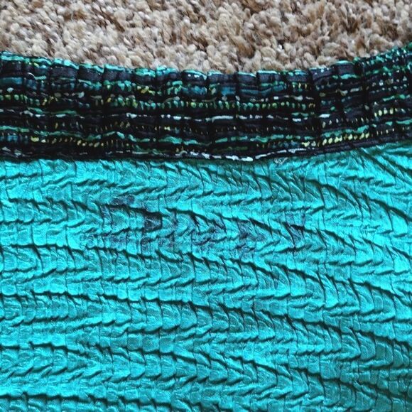 Women's Stretchy Popcorn Texture Reversible Tank & Button up Jacket Dark Teal - Picture 6 of 12